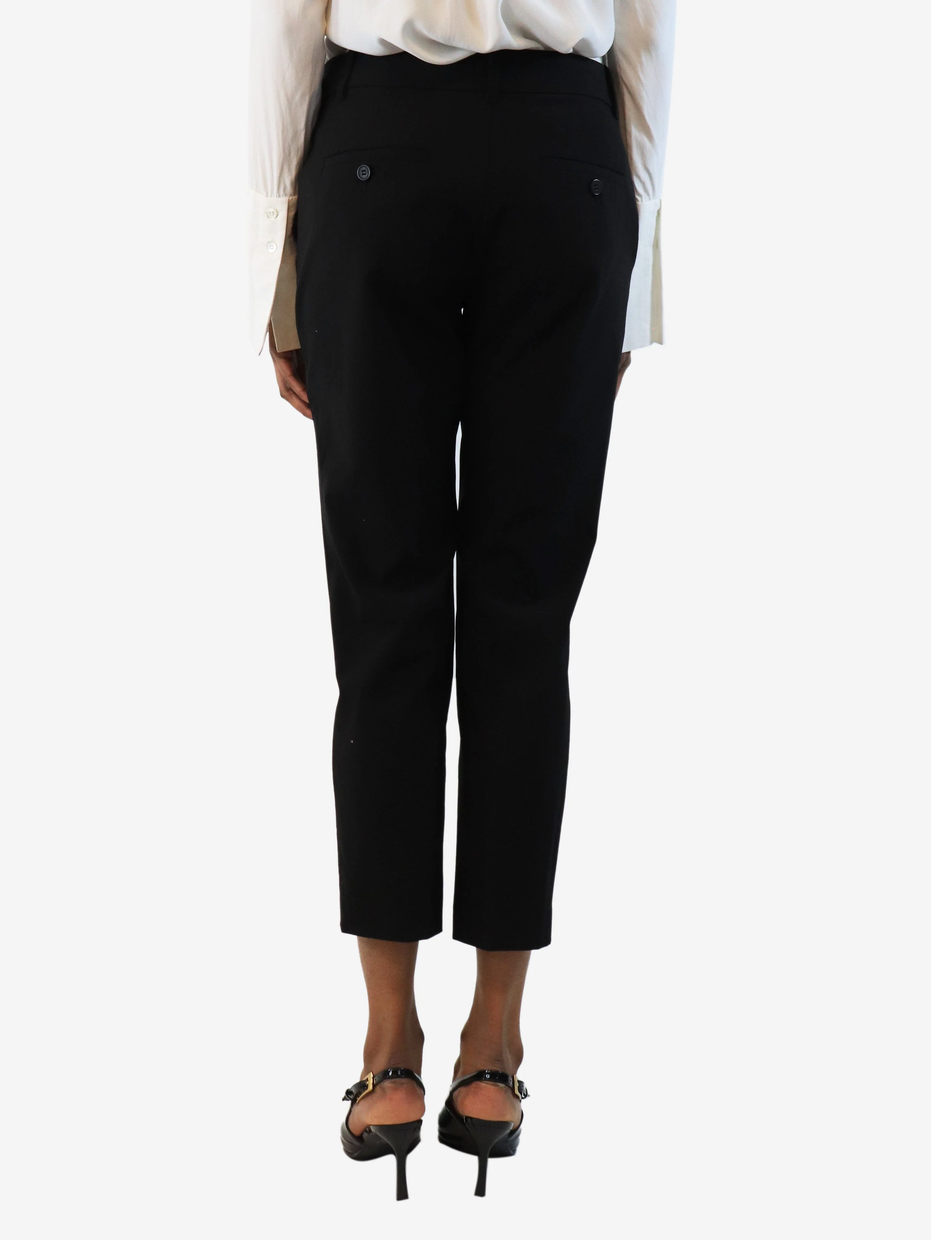 Black wool trousers - size UK 6 - Image 3
