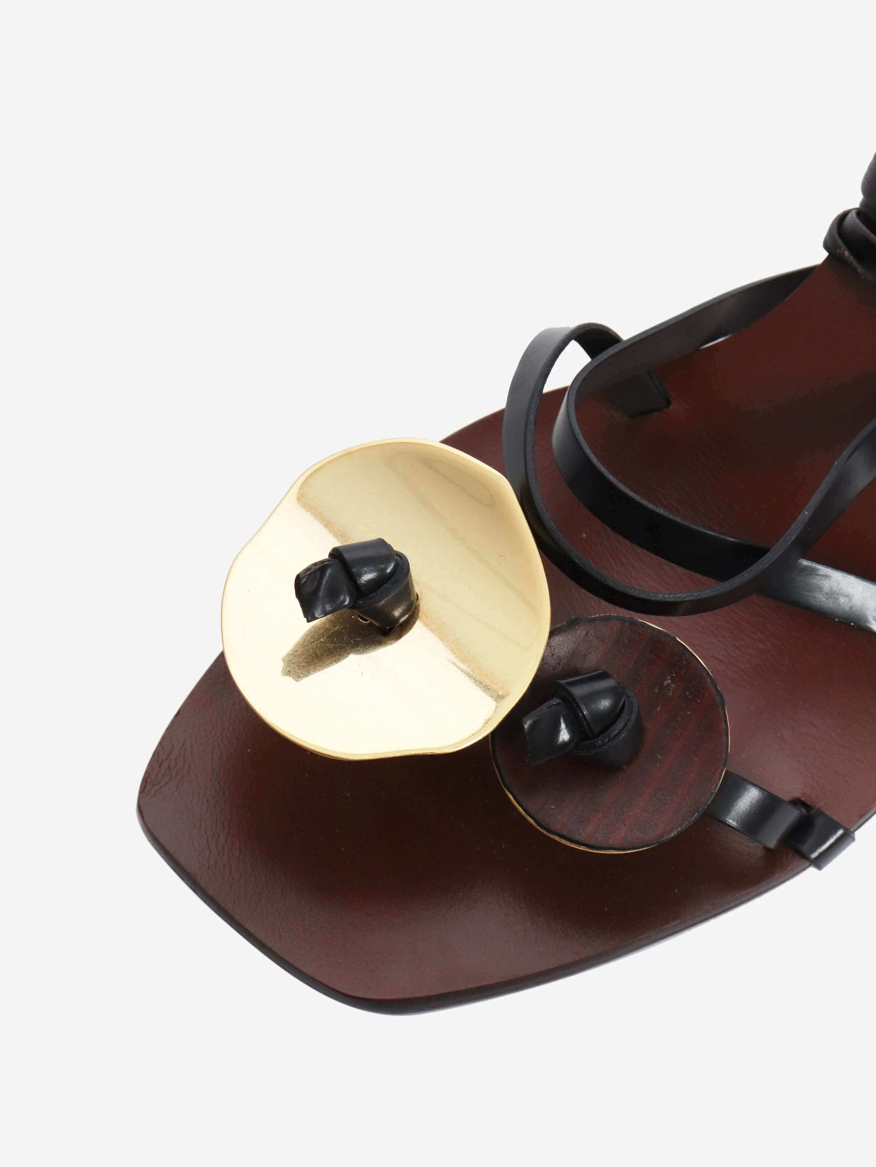 Brown Patos heeled sandals - size EU 38.5 - Image 3