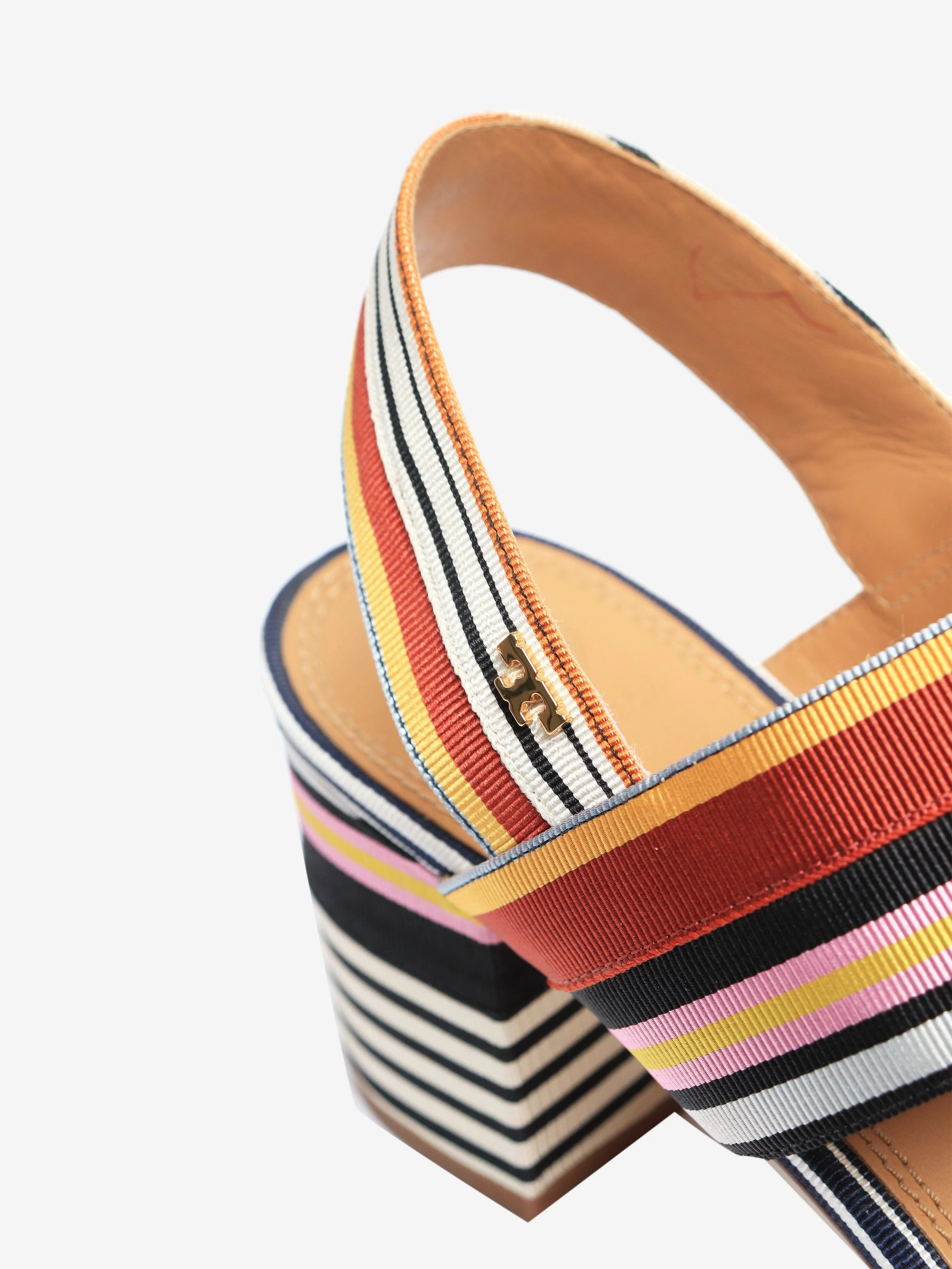 Multicolour striped sandal heels - size EU 41.5 - Image 4