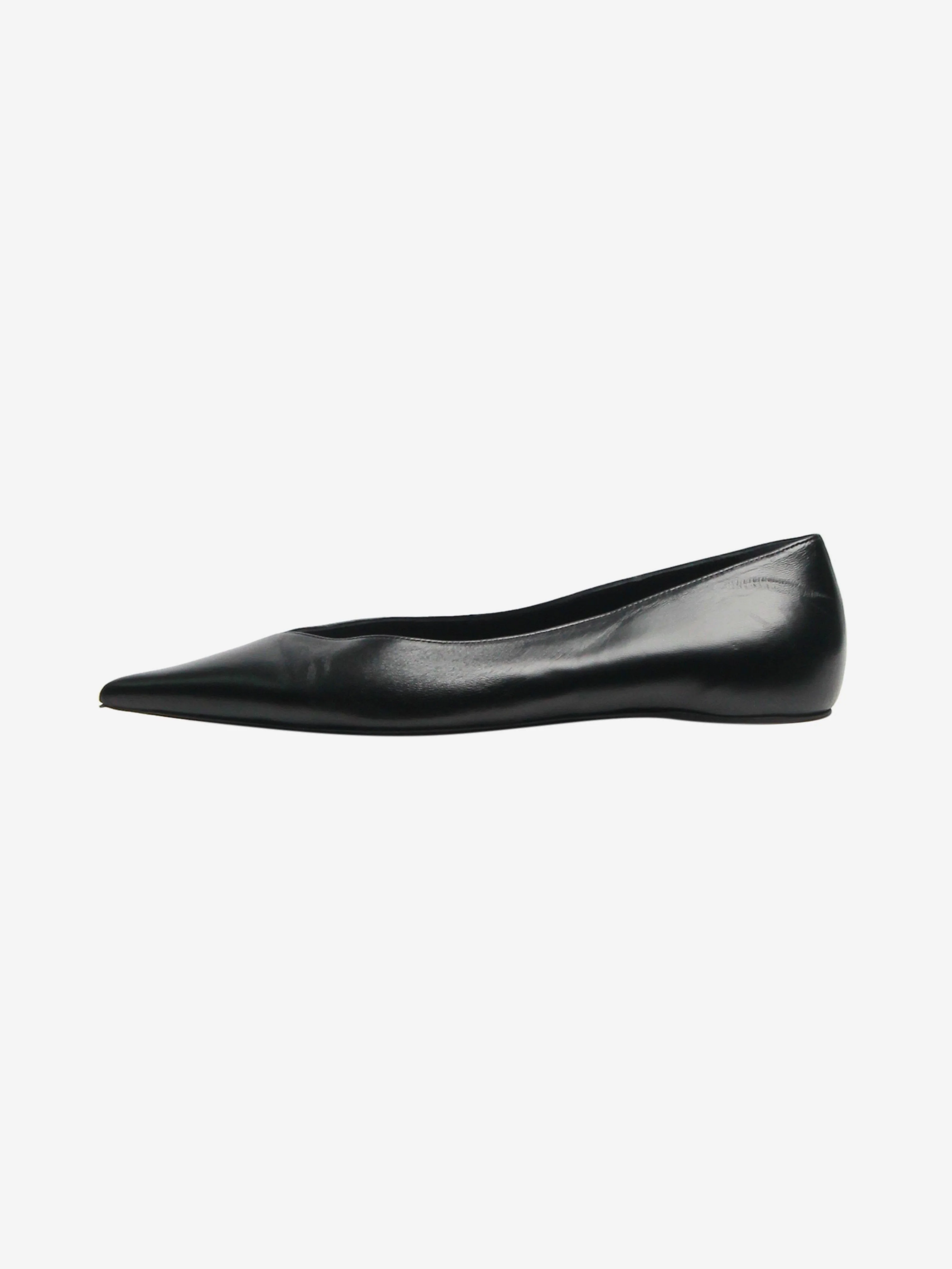 Black Asymmetric Ballerinas - size EU 42