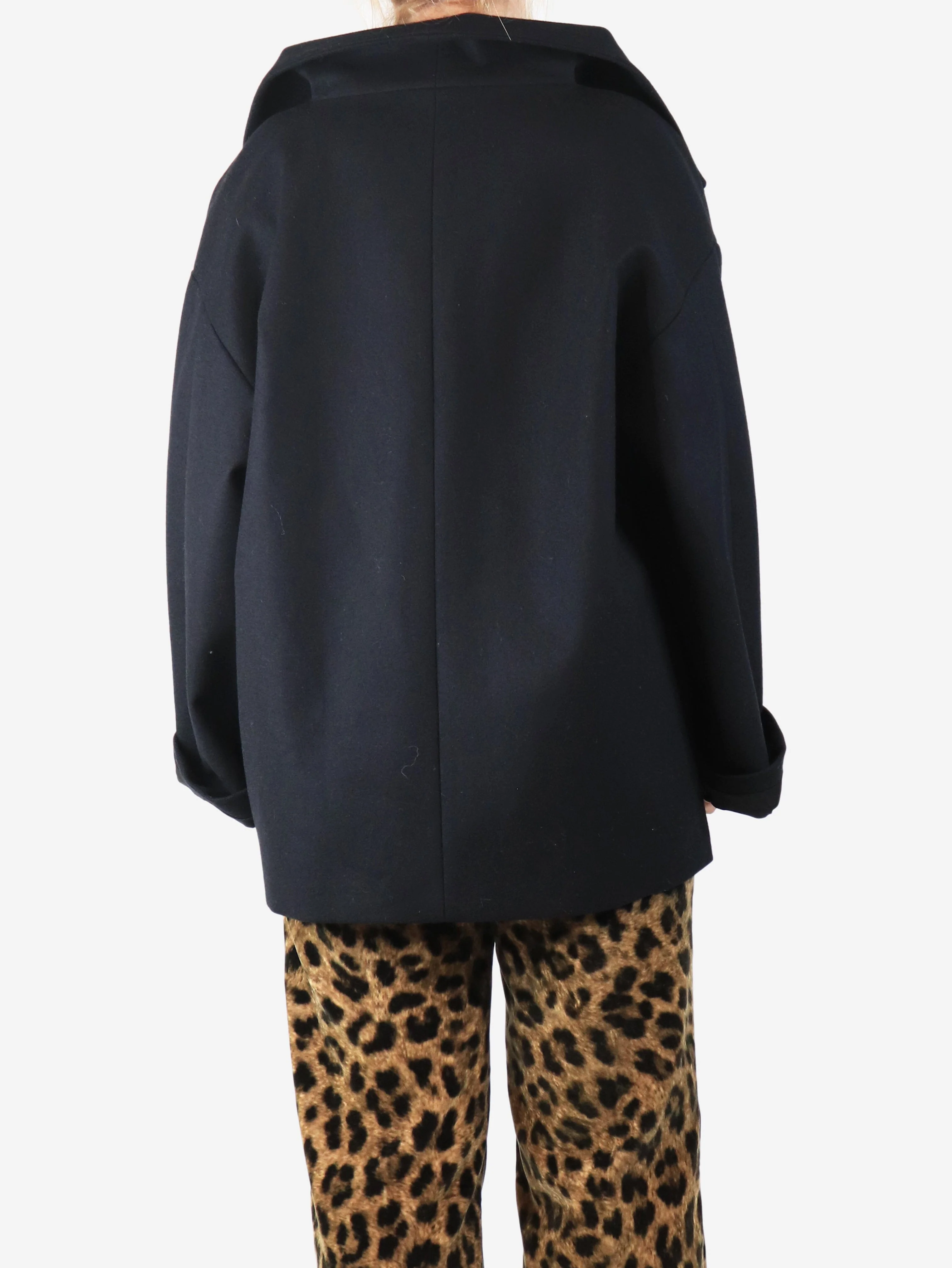 Black wool jacket - size S - Image 2