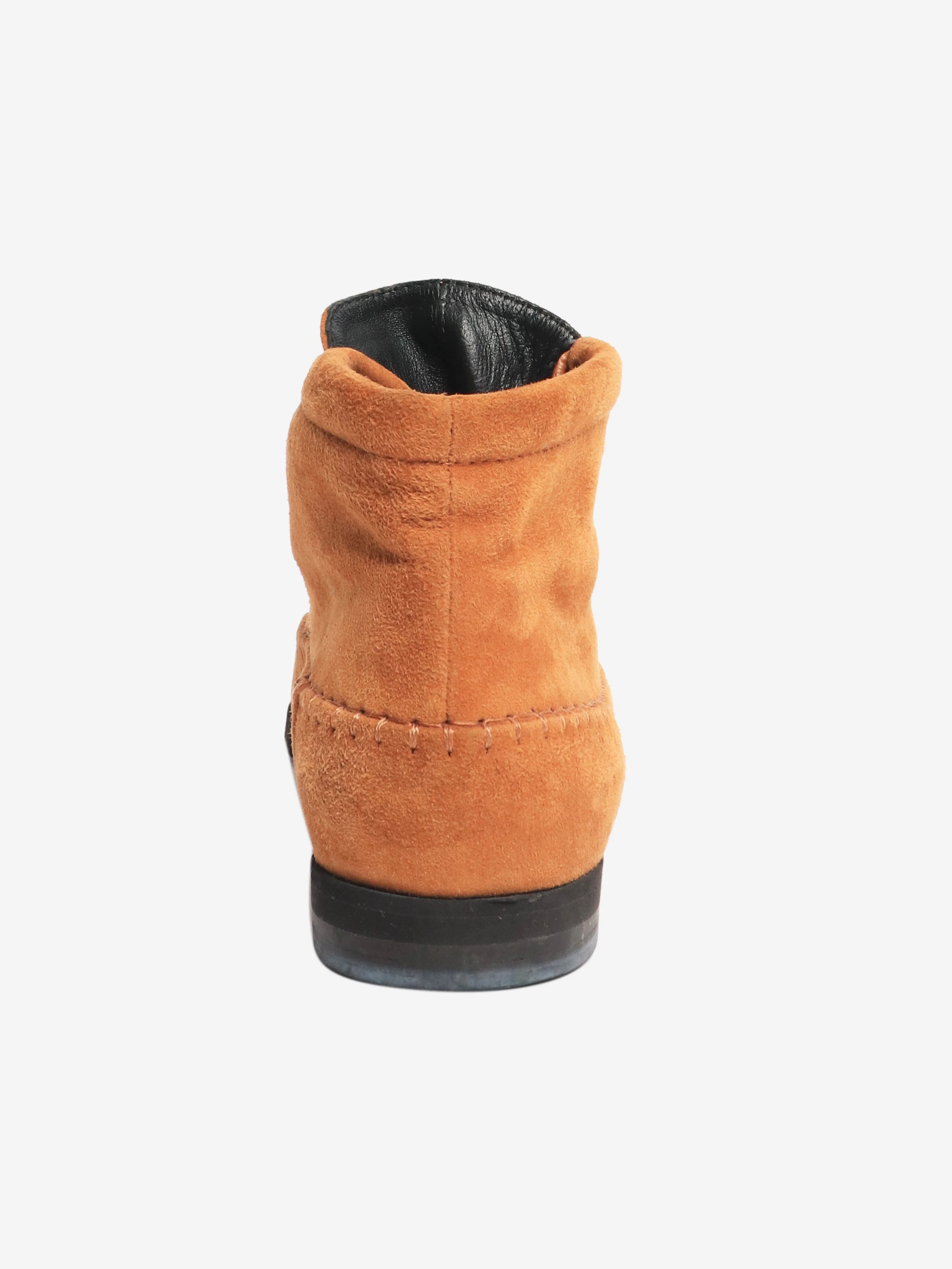 Tan suede ankle boots - size EU 38 - Image 3