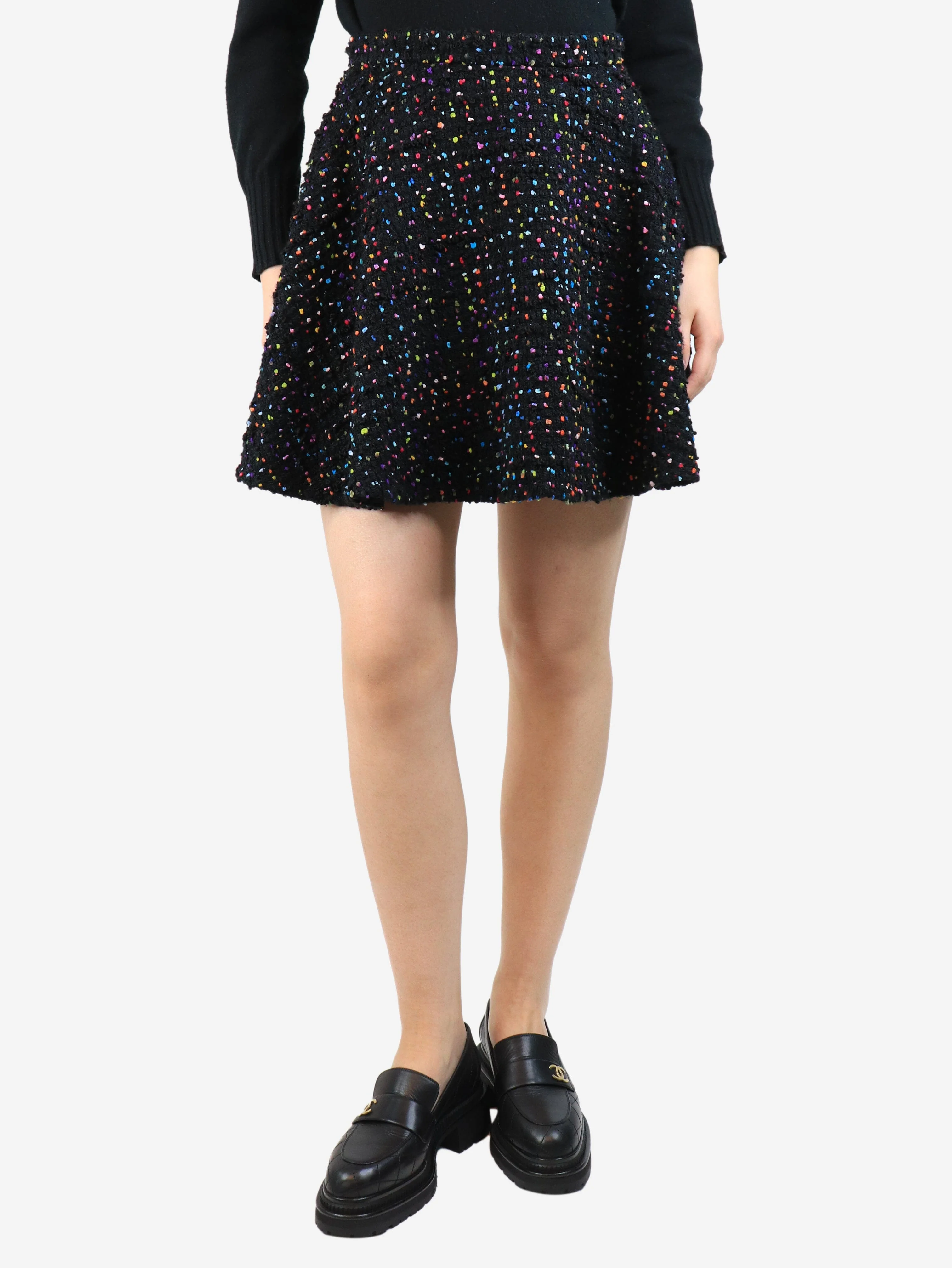Tweed skater skirt - size UK 8