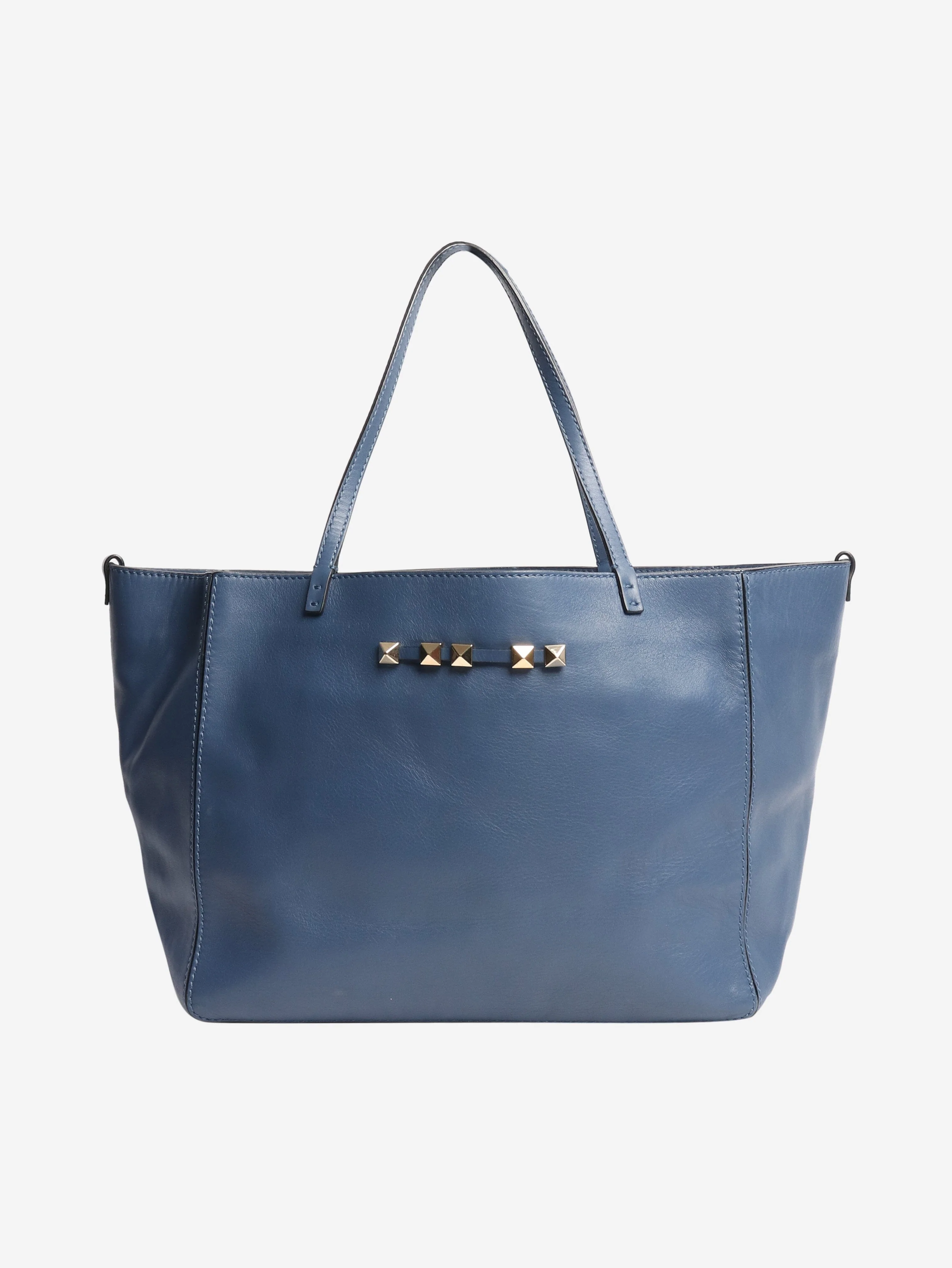 Blue rockstud tote bag