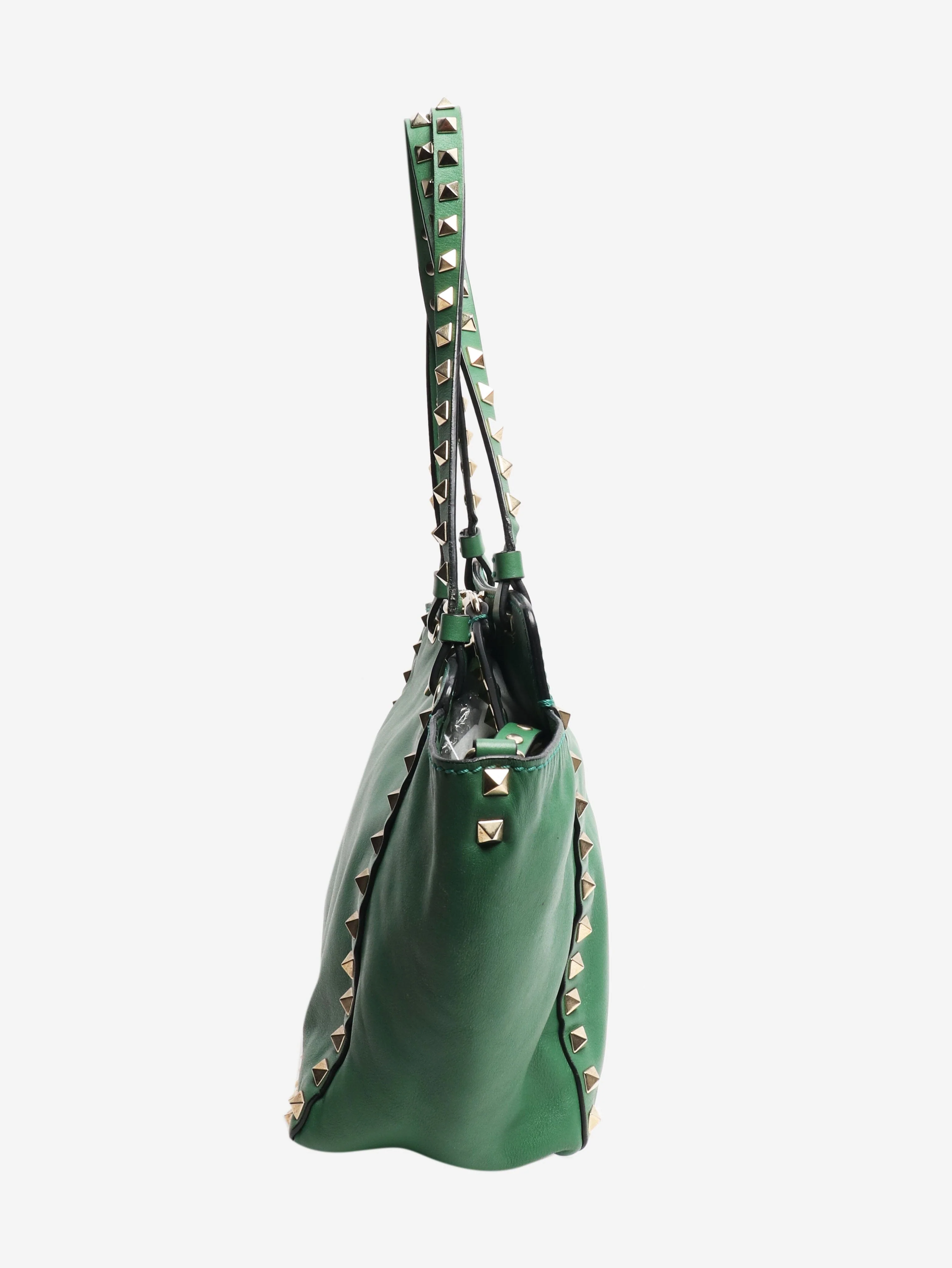 Green Rockstud tote bag - Image 3