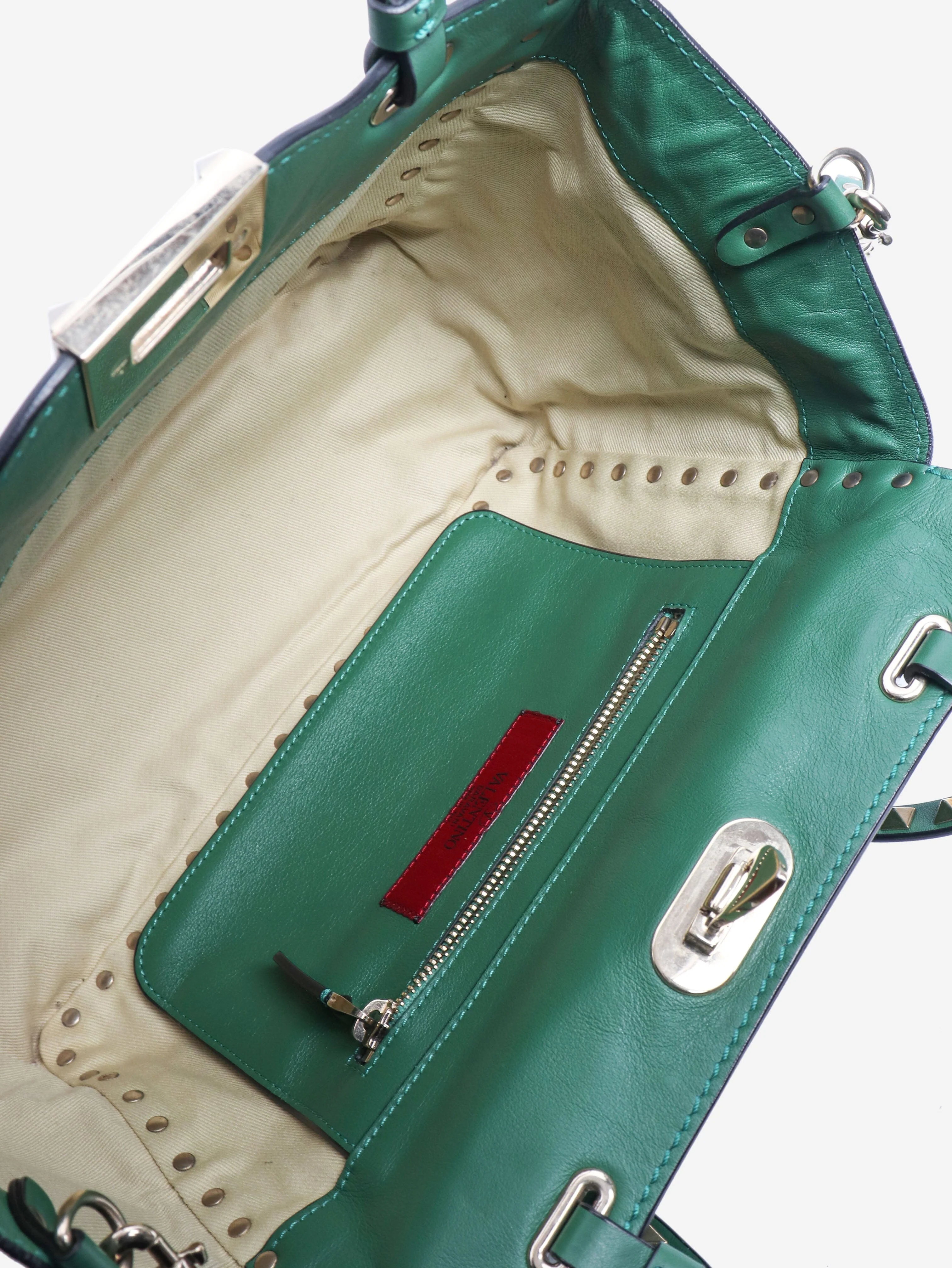 Green Rockstud tote bag - Image 8