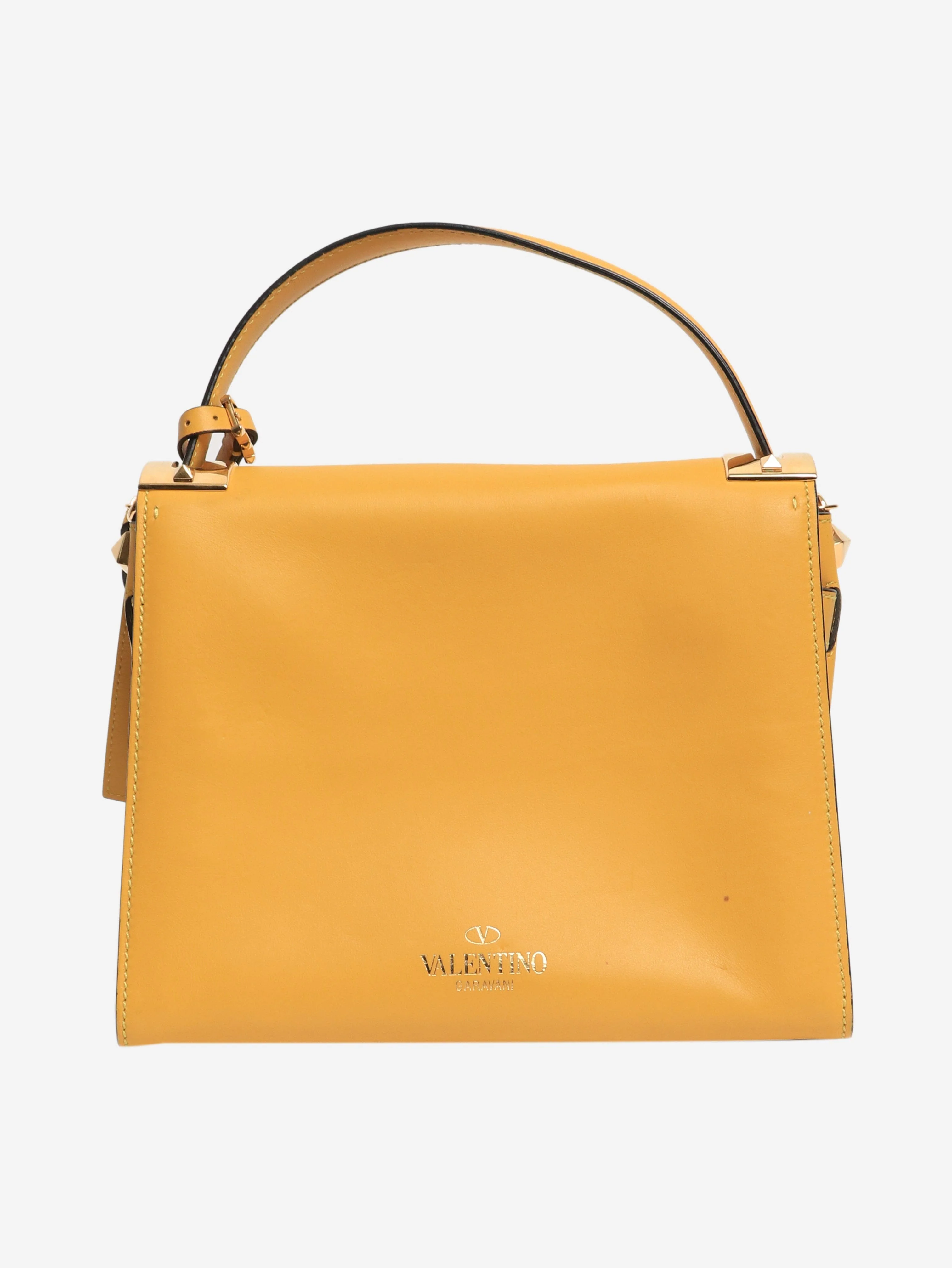 Yellow My Rockstud leather shoulder bag - Image 3