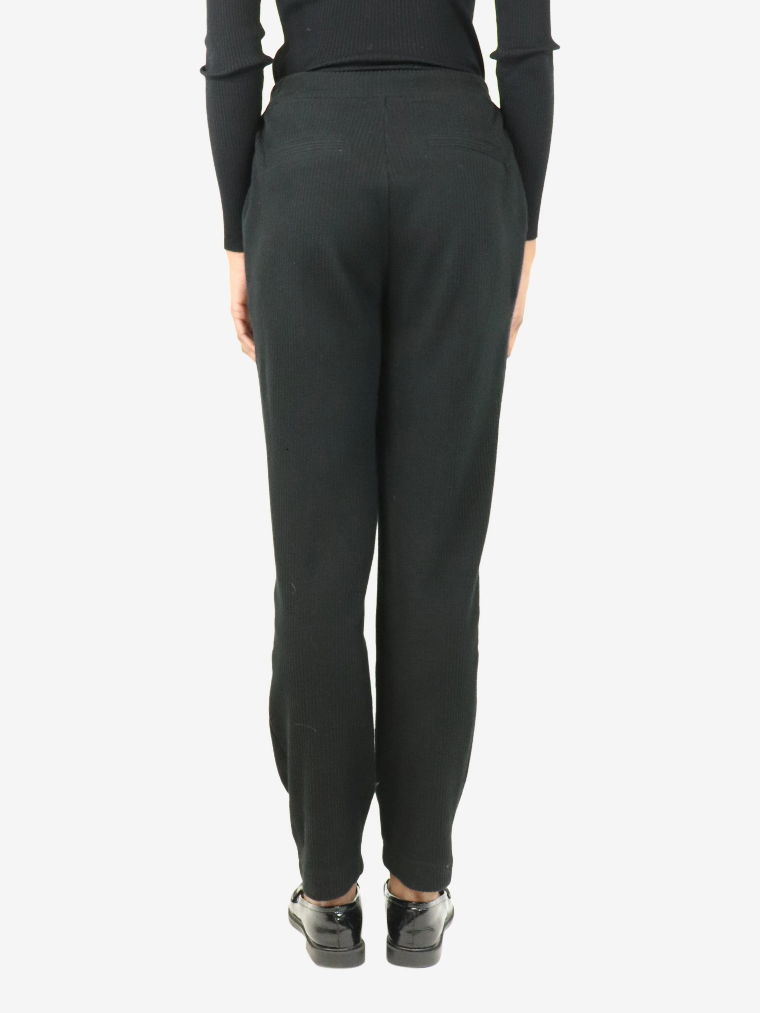 Black corduroy pleated trousers - size XS - Image 3