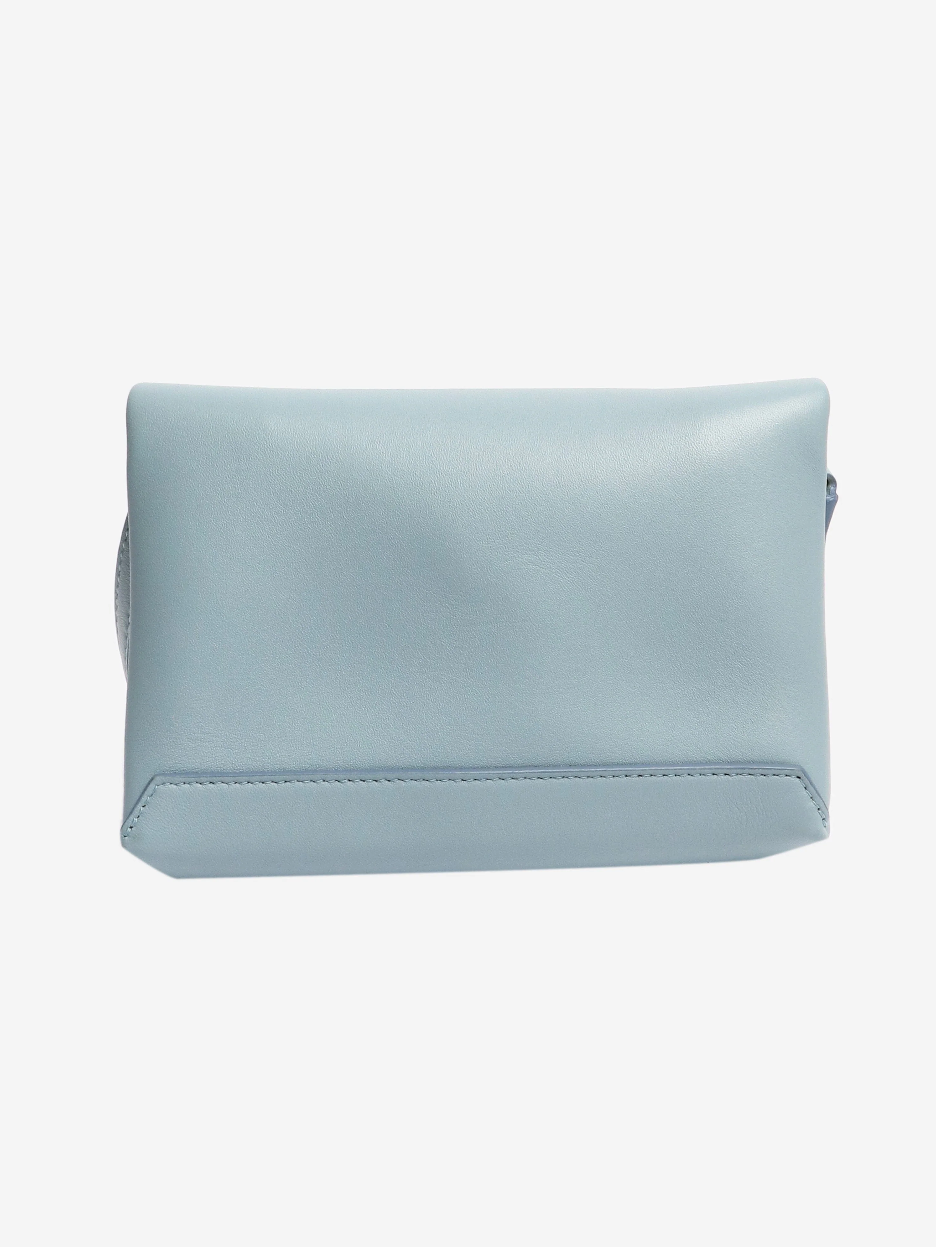 Light blue chain leather crossbody bag - Image 2