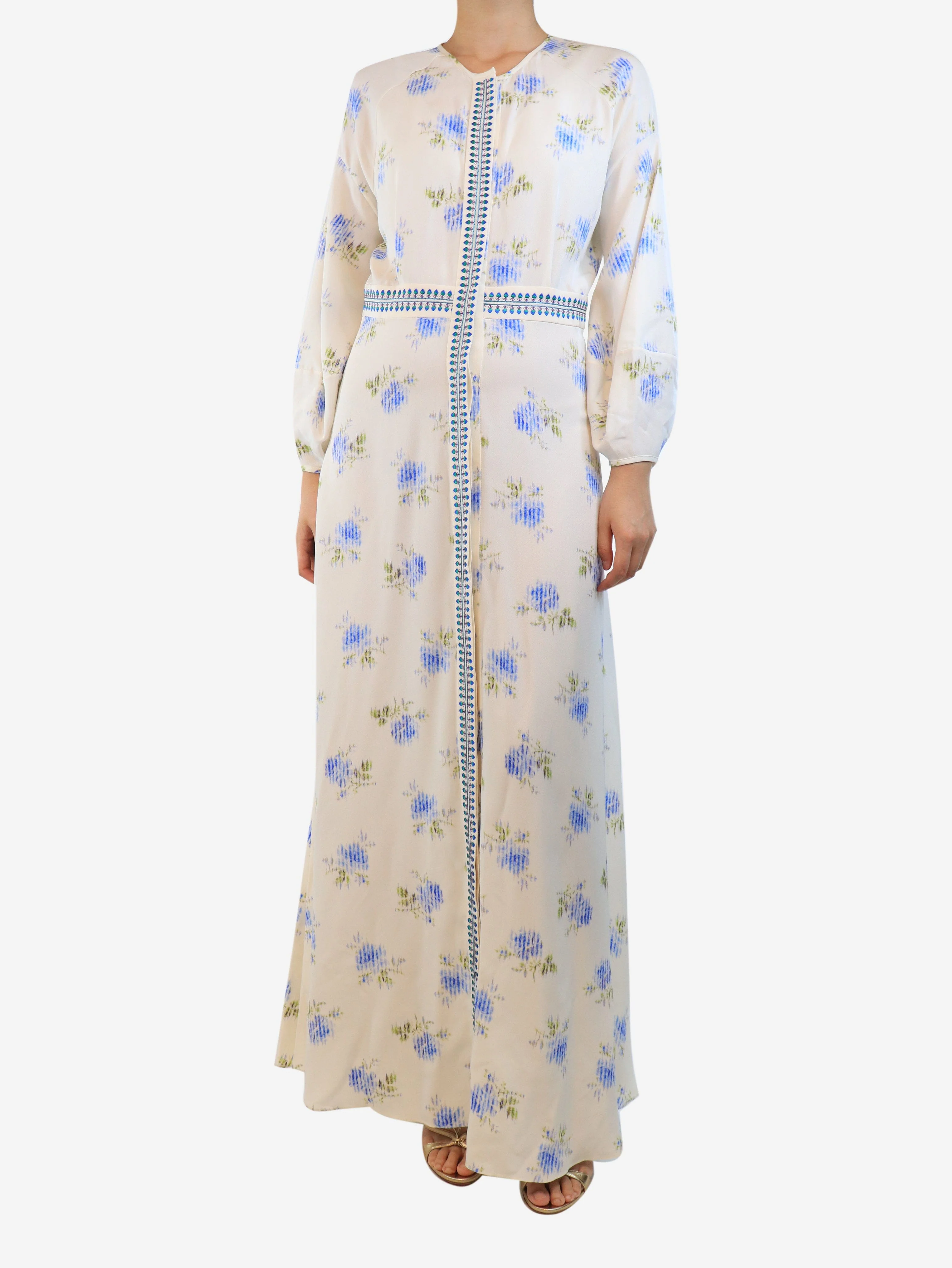 White Emma maxi dress - size UK 10