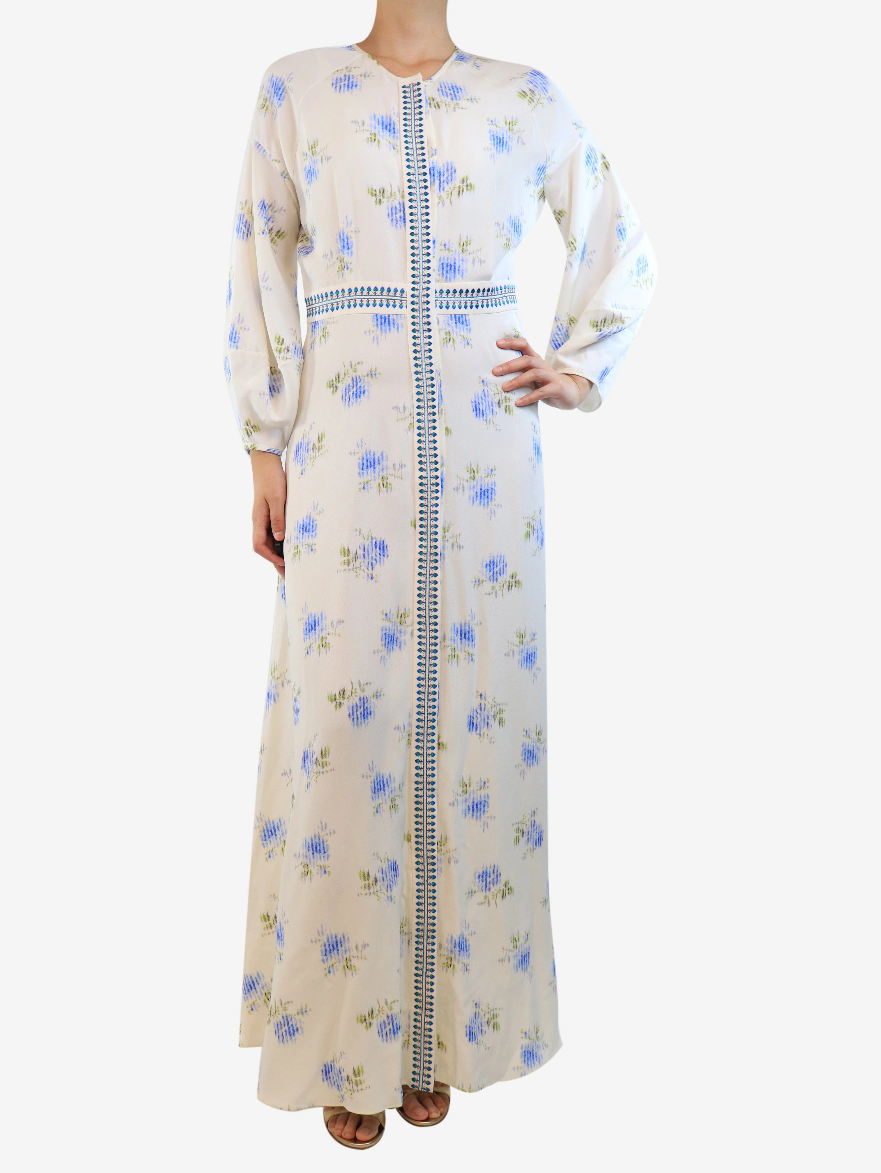 White Emma maxi dress - size UK 10 - Image 3