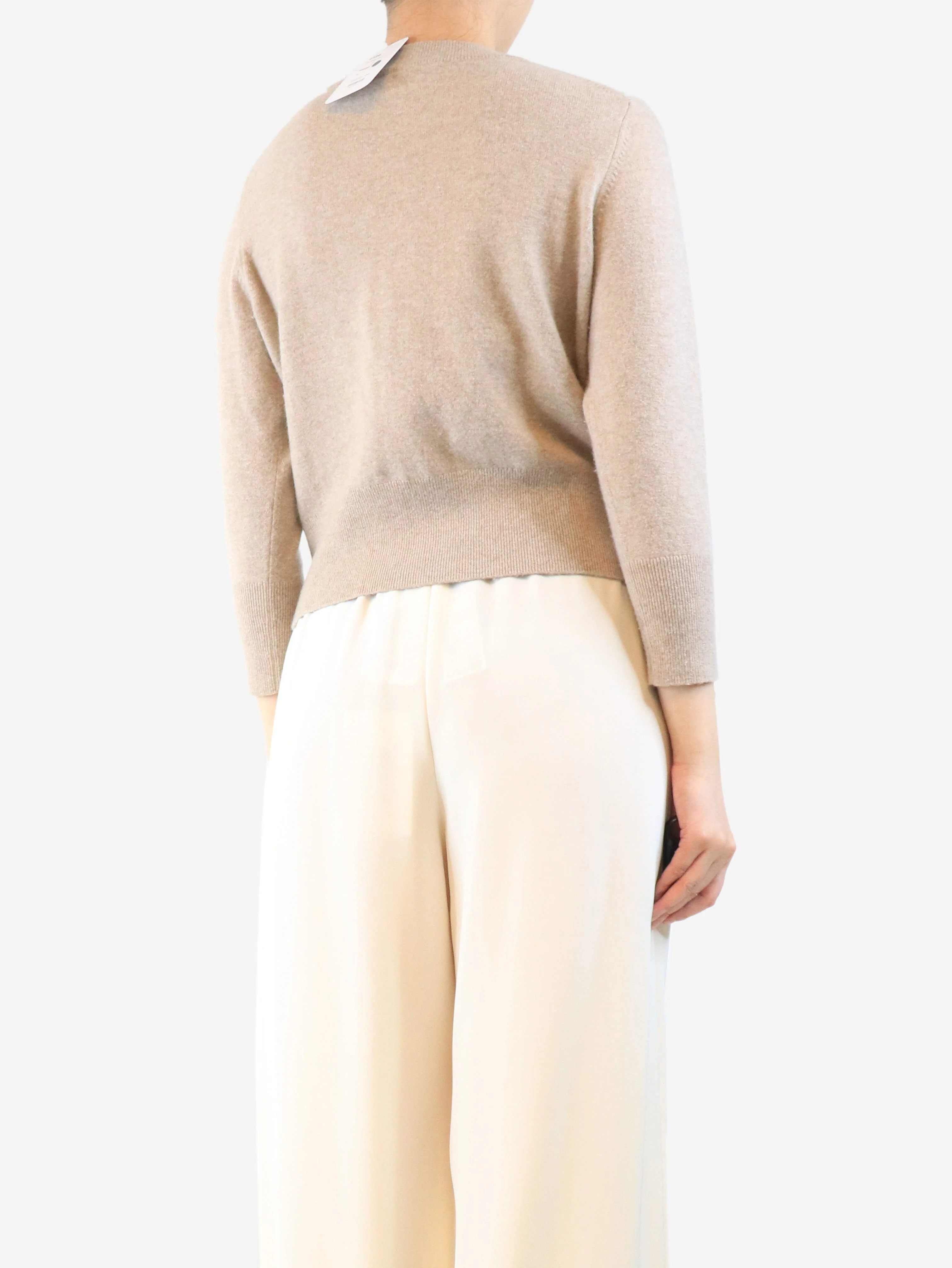 Neutral cropped cardigan - size M - Image 2