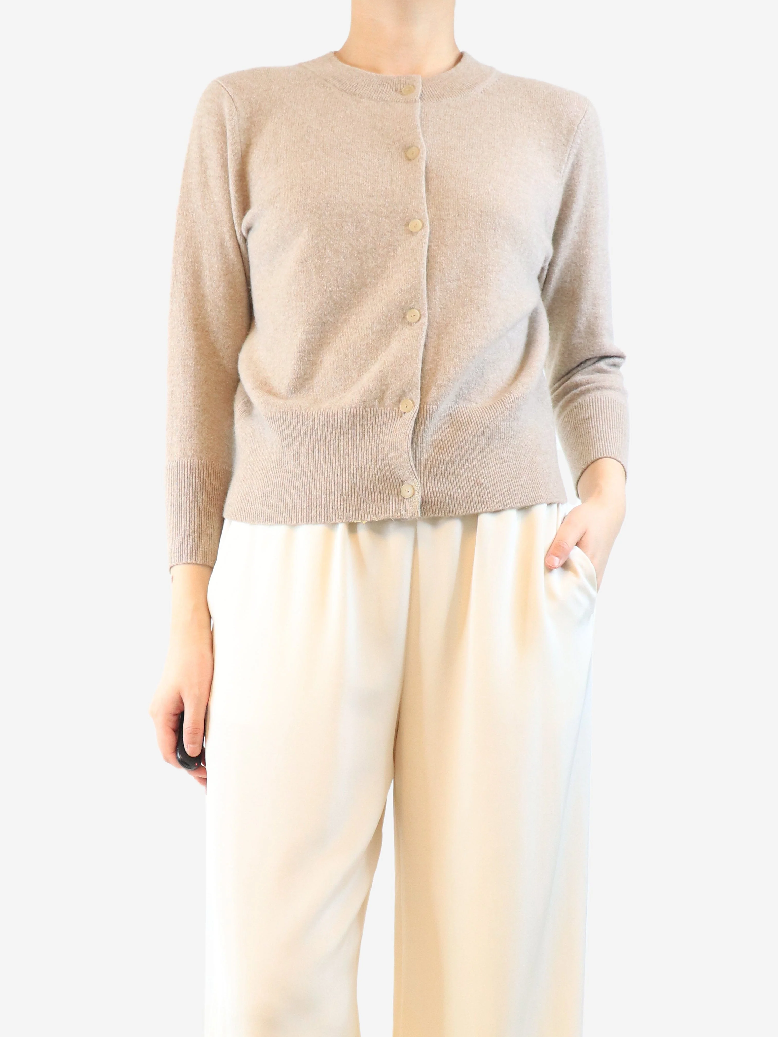 Neutral cropped cardigan - size M - Image 3