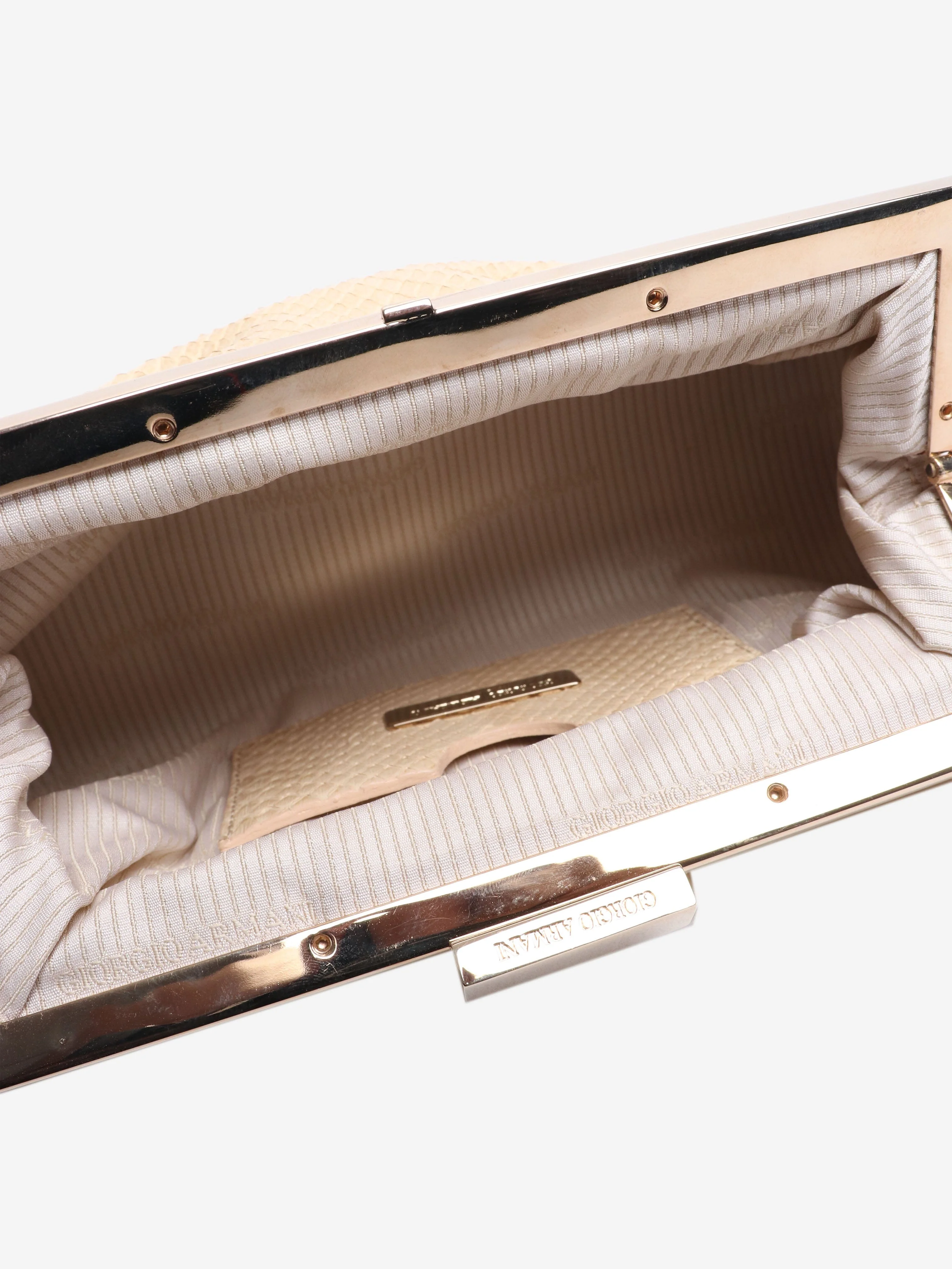 Vintage cream reptile clutch - Image 6
