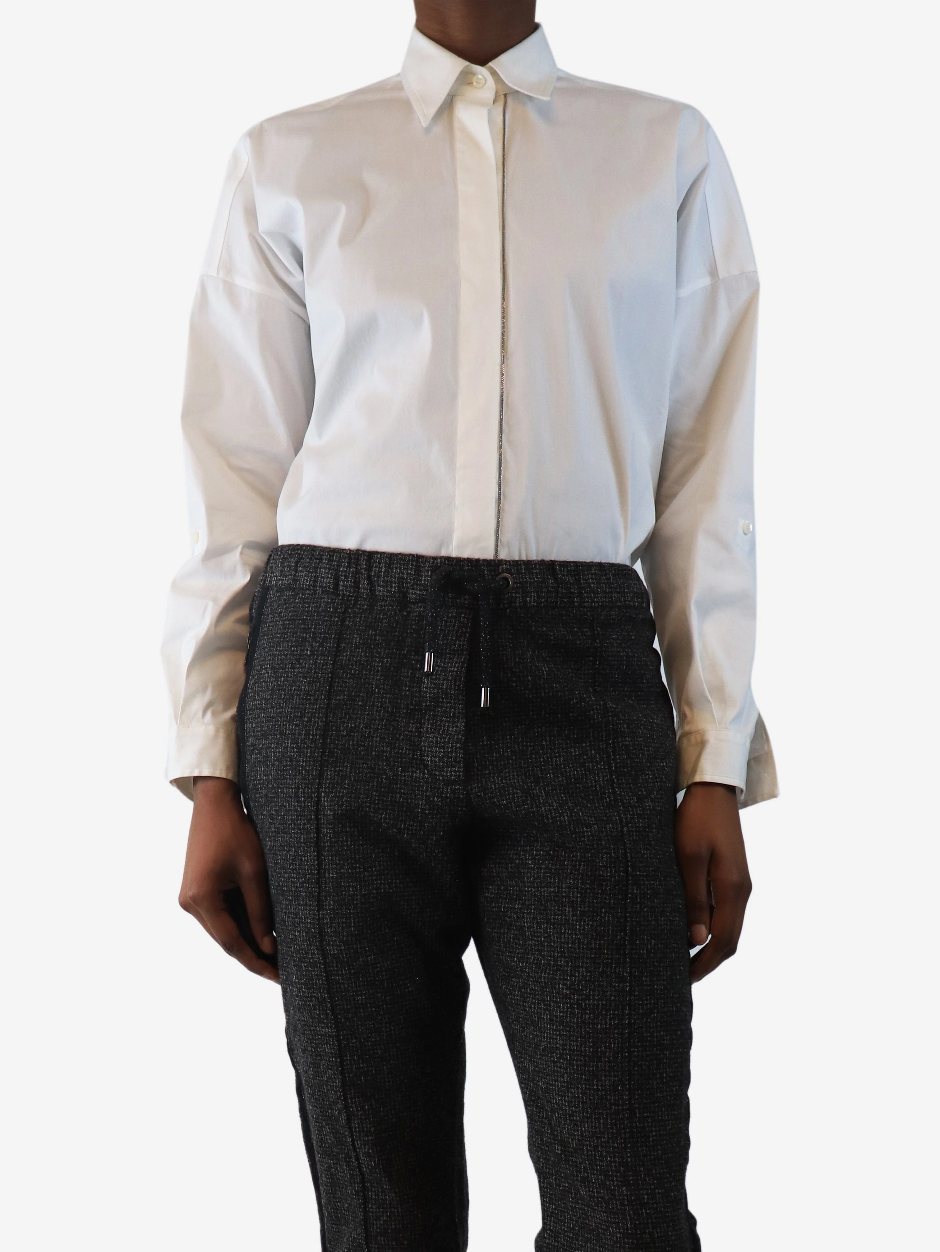White cotton shirt - size XS - Image 3