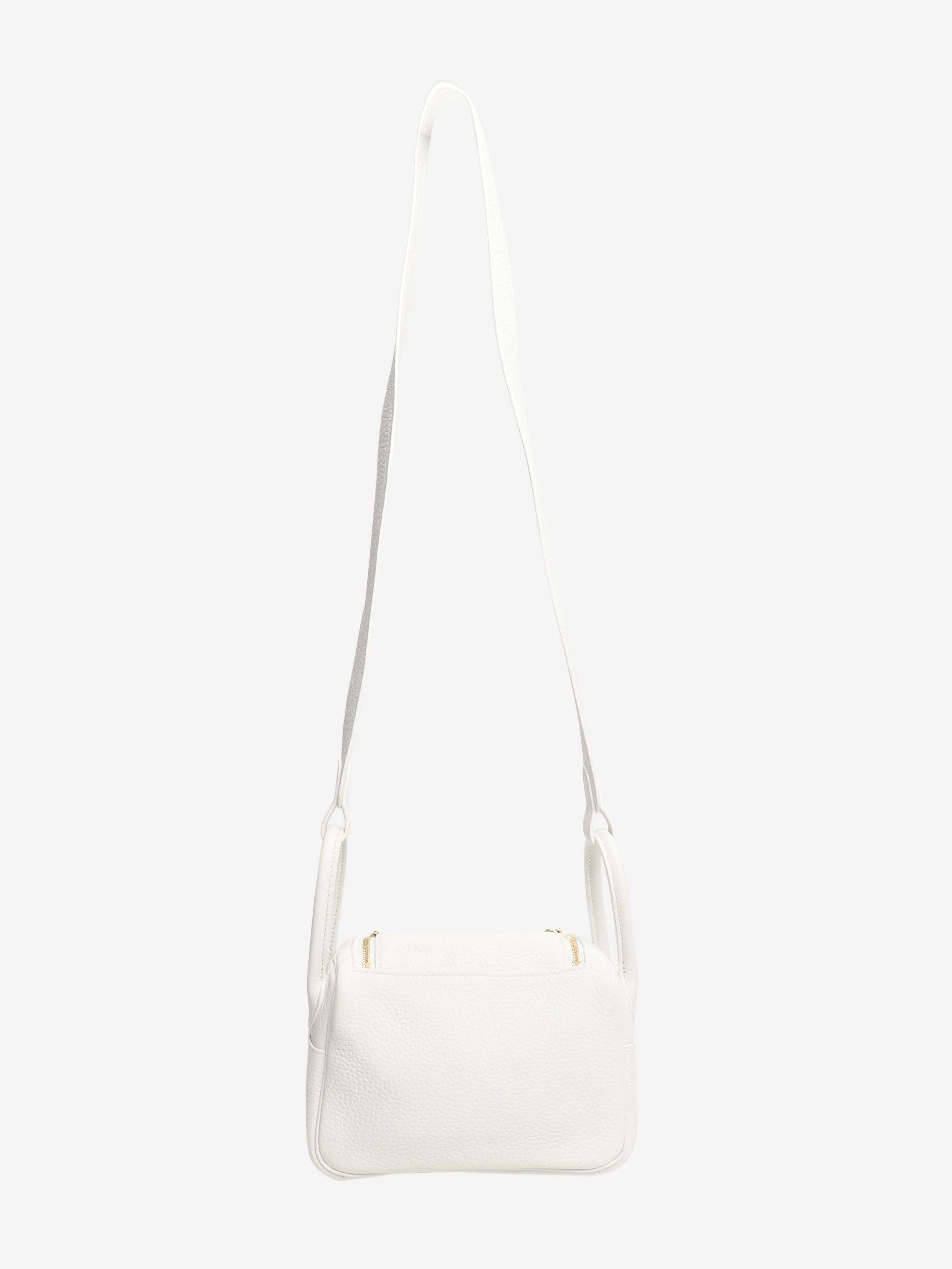 White mini lindy cross-body bag - Image 3
