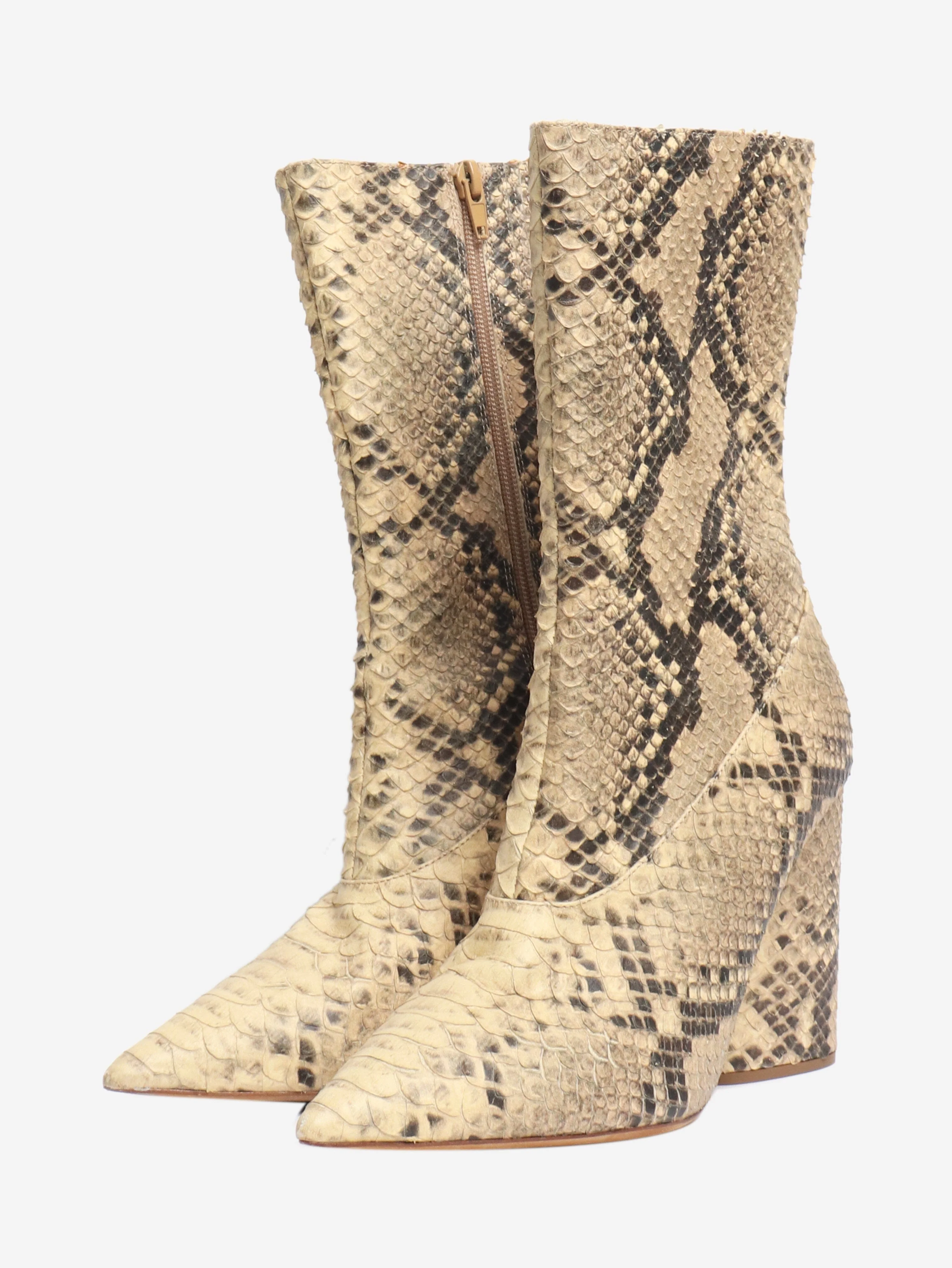 Neutral snakeskin boots - size EU 40 - Image 2