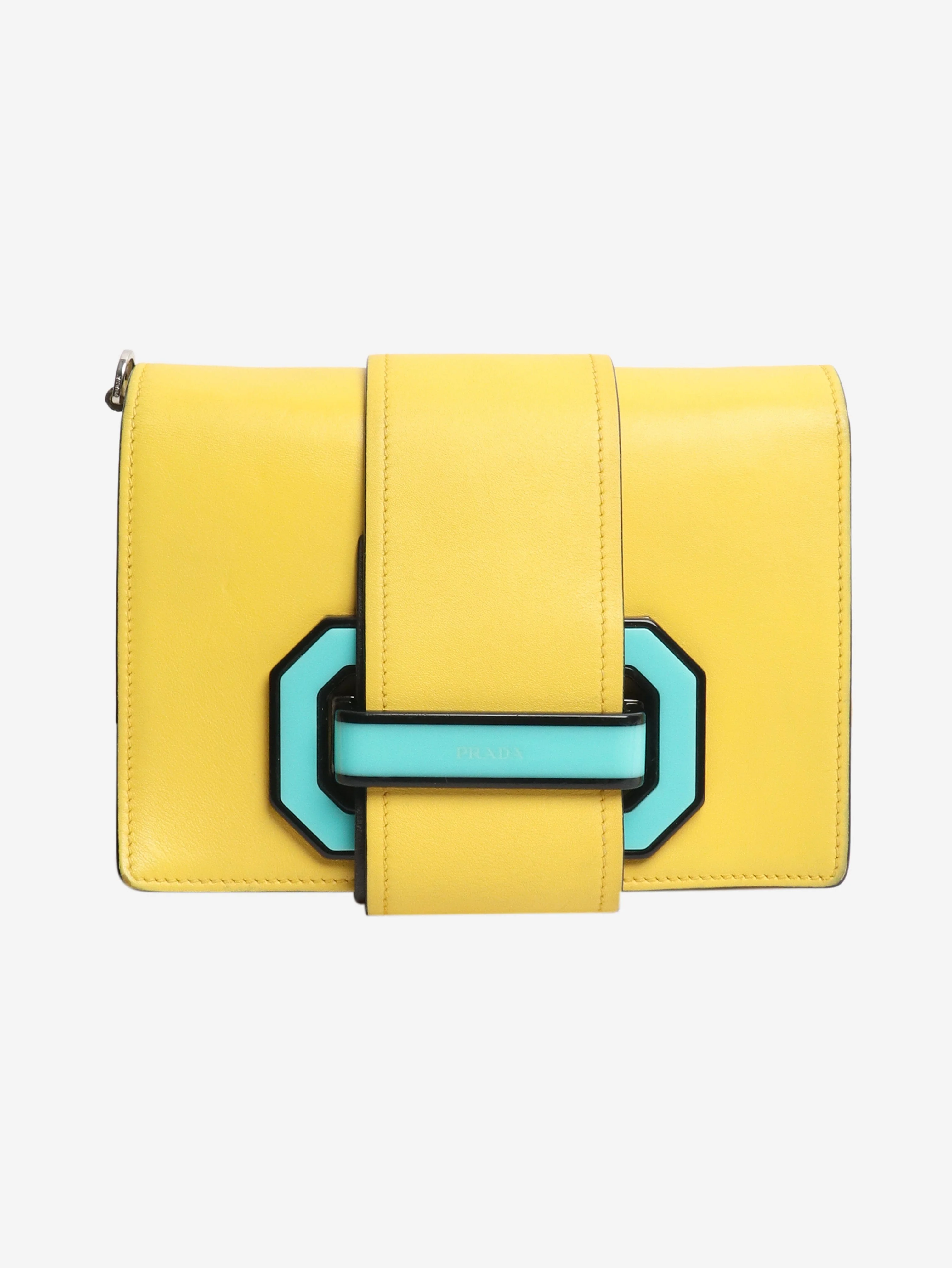 Yellow City plex ribbon crossbody bag